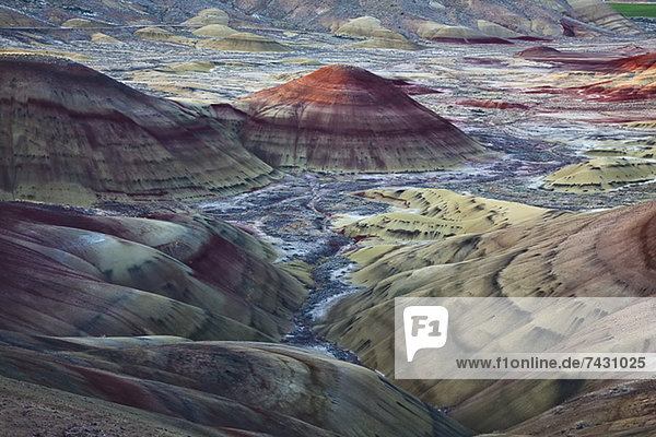 Blick auf Painted Hills in Oregon