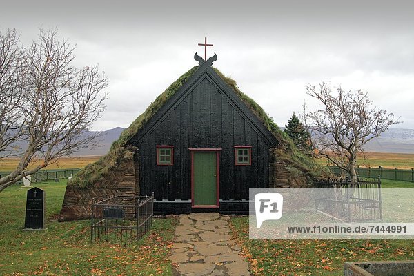 Torfkirche Víðimýri  Skagafjördur  Island