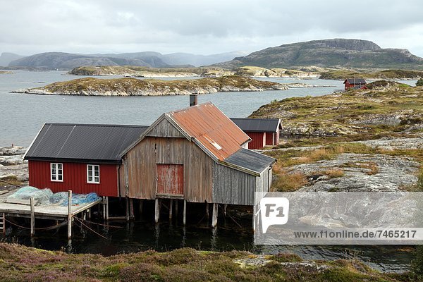 nahe Europa Norwegen Insel angeln Kabine Skandinavien Villa