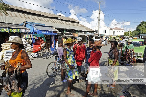 The market  Toliara (Tulear)  capital of the Atsimo-Andrefana region  Madagascar  Africa