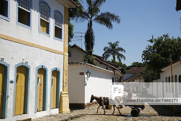 Anschnitt Gebäude Geschichte typisch Rio de Janeiro Bundesstaat Brasilien Südamerika