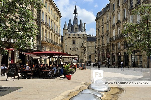Frankreich  Europa  Ansicht  UNESCO-Welterbe  Aquitanien  Bordeaux  Gironde  Platz