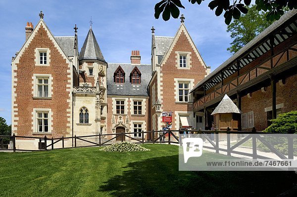 Frankreich Europa Wohnhaus Museum Amboise Indre-et-Loire Loiretal