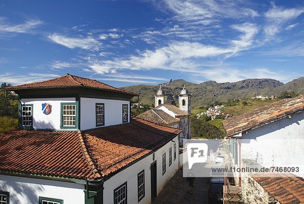 Kirche Ansicht UNESCO-Welterbe Brasilien Minas Gerais Ouro Preto Südamerika