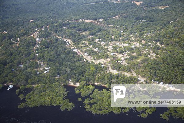 Ansicht  vorwärts  Beschluss  Luftbild  Fernsehantenne  Brasilien  Manaus  Regenwald  Südamerika