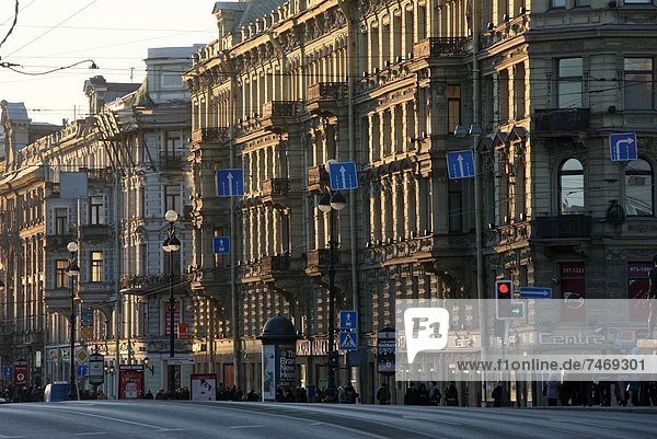 Nevsky Prospekt  the main avenue of St. Petersburg  Russia  Europe