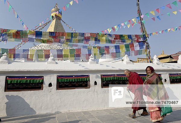 Boudhanath  UNESCO World Heritage Site  Kathmandu  Nepal  Asia