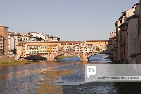 Europa  Fluss  Arno  Florenz  Italien  Toskana
