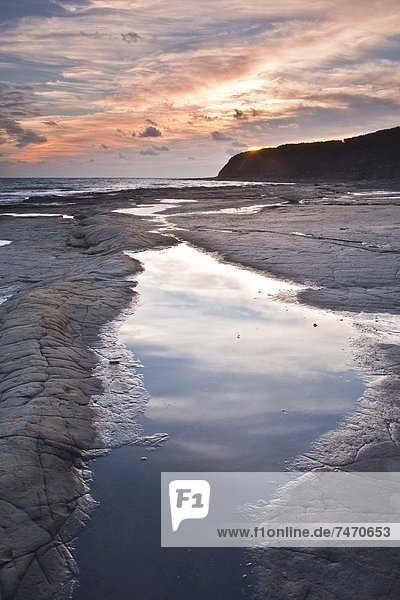 Europa  Sonnenuntergang  Großbritannien  Küste  UNESCO-Welterbe  Bucht  Dorset  England