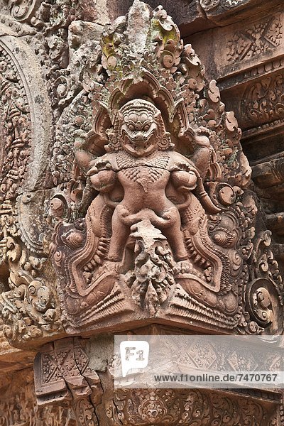 Banteay Srei Temple  Angkor  UNESCO World Heritage Site  Siem Reap  Cambodia  Indochina  Southeast Asia  Asia