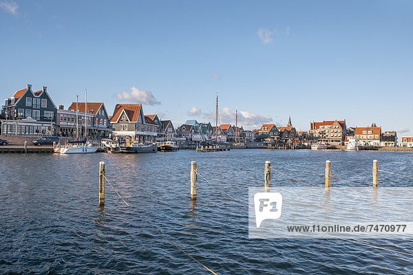 Volendam harbour  North Holland  The Netherlands (Holland)  Europe