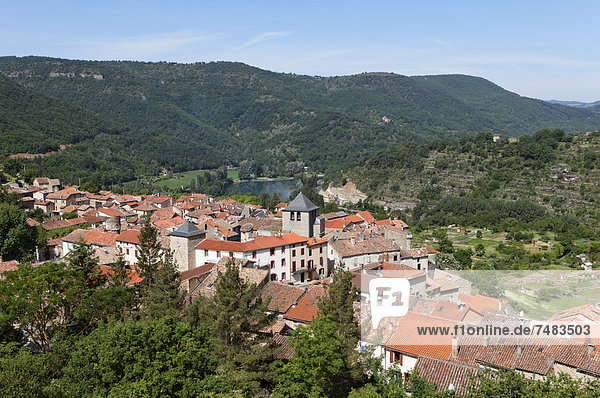 Frankreich Europa Landschaft Region In Nordamerika Aveyron Midi Pyrenees