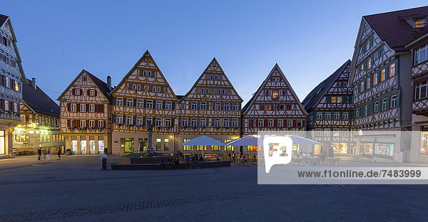 The marketplace of Herrenberg  Baden-Wuerttemberg  Germany  Europe  PublicGround