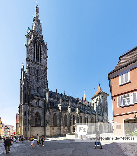 St. Mary's Church  historic town centre of Reutlingen  Baden-Wuerttemberg  Germany  Europe  PublicGround