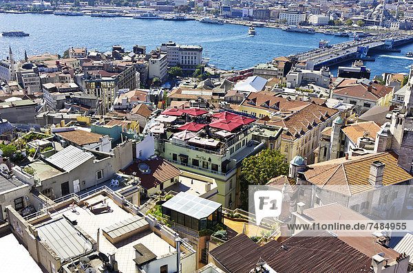 Großstadt Turm Ansicht Naher Osten Istanbul Türkei