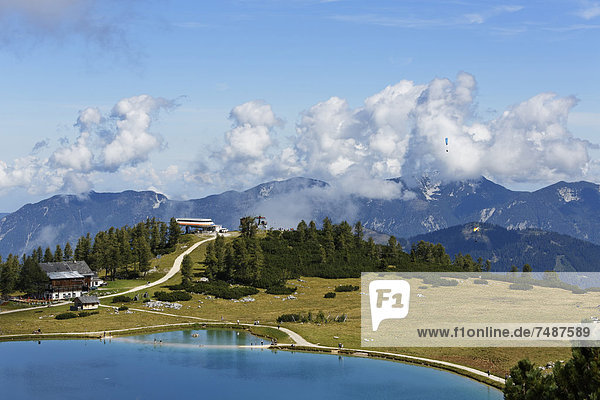 Österreich  Oberösterreich  Blick auf den Schafkogelsee auf den Hutterer Hoess