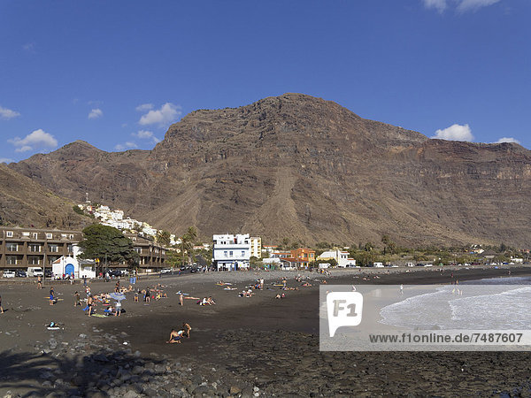 Spain  Beach in La Playa at Canary Islands