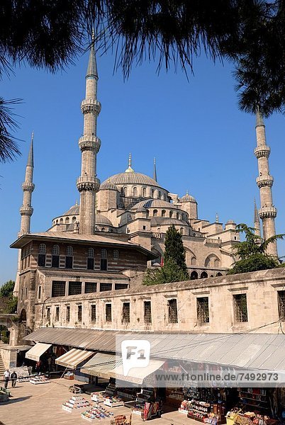 zwischen  inmitten  mitten  Architekt  blau  Ansicht  bauen  Basar  UNESCO-Welterbe  Moschee