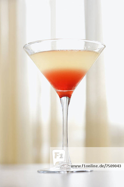 Beverage in Martini Glass