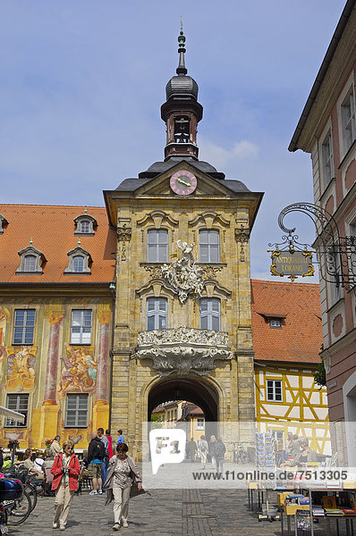 Altes Rathaus  Bamberg  UNESCO-Weltkulturerbe  Franken  Bayern  Deutschland  Europa