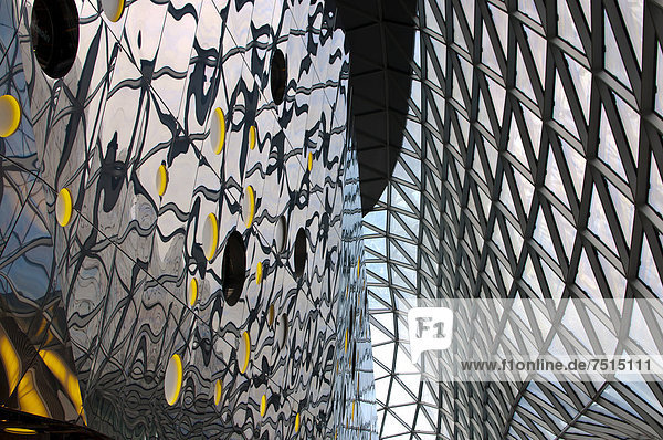 Architekturdetail  Myzeil Einkaufszentrum  Frankfurt am Main  Hessen  Deutschland  Europa