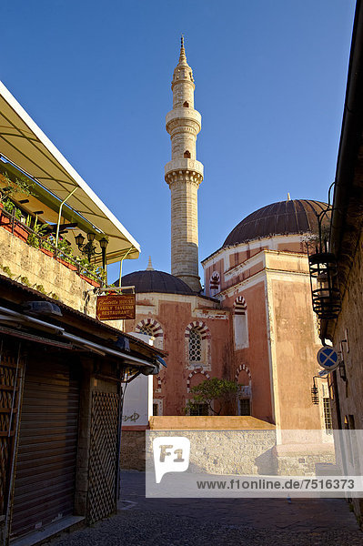 Europa Zimmer UNESCO-Welterbe Griechenland Moschee Rhodos türkisch