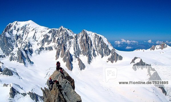 Bergsteiger  Frankreich  Berggipfel  Gipfel  Spitze  Spitzen