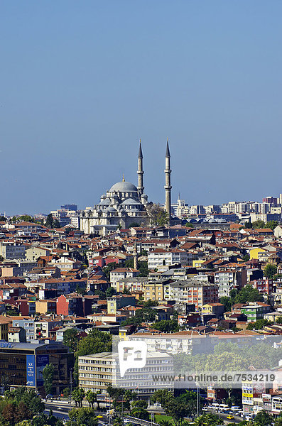 Rückansicht Ansicht Istanbul Moschee Türkei