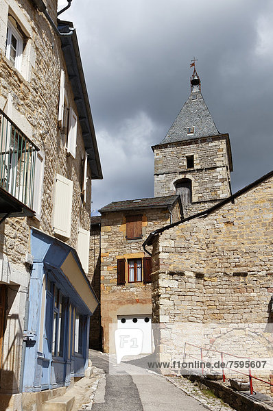 Frankreich Europa Gasse UNESCO-Welterbe Aveyron Languedoc-Roussillon