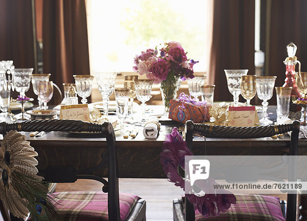 Tischset für Hochzeitsempfang