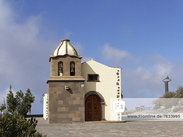 Kirche am Mirador de Igualero  La Gomera  Kanarische Inseln  Kanaren  Spanien  Europa