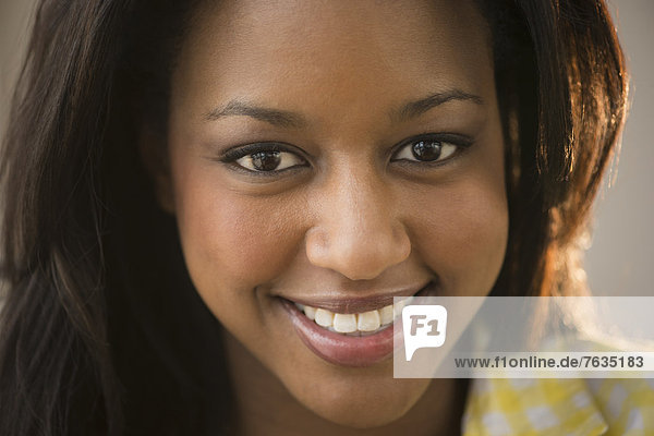 Afrikakarte American Lächelnde Frau