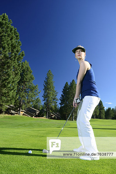 Vereinigte Staaten von Amerika  USA  Frau  Sport  Amerika  Rasen  grün  Golfspieler  Urlaub  Golfsport  Golf  Oregon