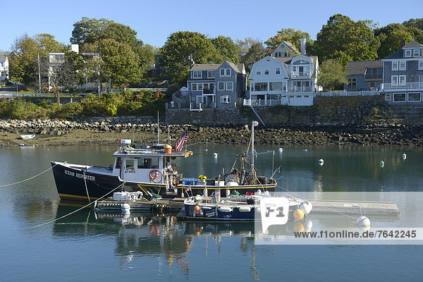Fischereihafen Fischerhafen Vereinigte Staaten von Amerika USA Hafen Ostküste Amerika Boot Nordamerika Neuengland Fischerboot Massachusetts Rockport