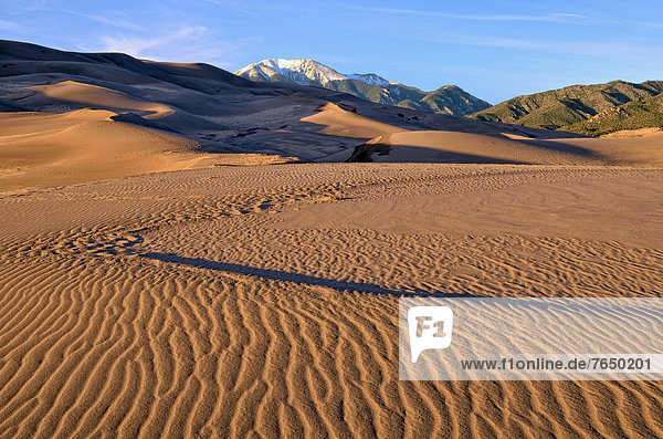 Abendstimmung  Great Sand Dunes National Park  Mosca  Colorado  USA