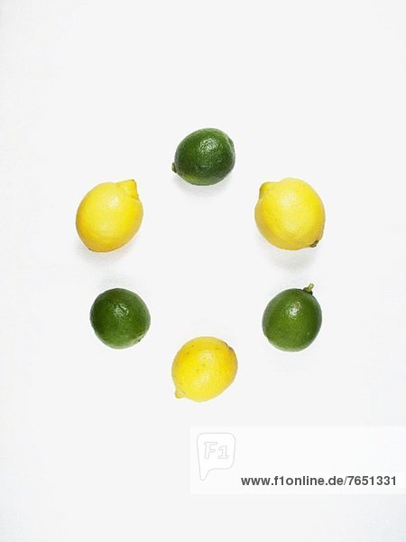 Kreis Limette Zitrone