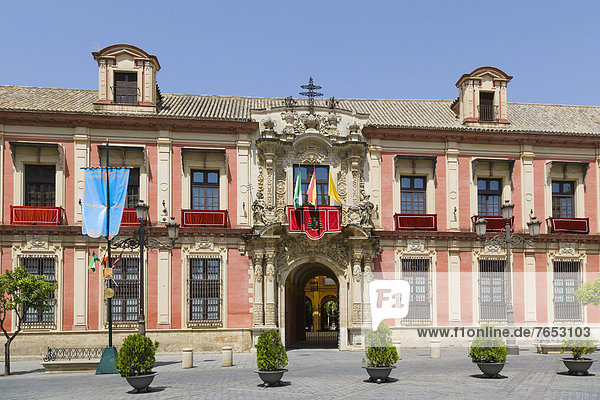 Europa Palast Schloß Schlösser Sevilla Andalusien Spanien