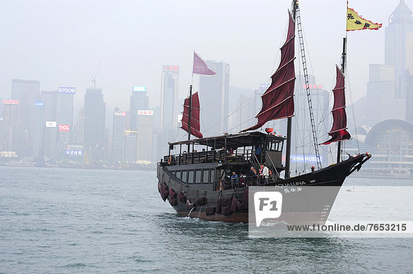 Hafen  Boot  Insel  Ansicht  China  Asien  Bucht  Hongkong