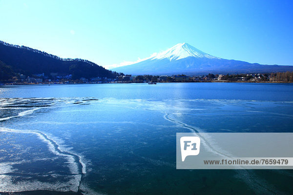 Mount Fuji and Kawaguchi Lake  Yamanashi Prefecture