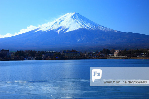 Mount Fuji and Kawaguchi Lake  Yamanashi Prefecture