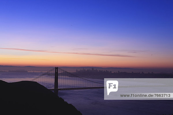 Sonnenuntergang Ansicht Golden Gate Bridge
