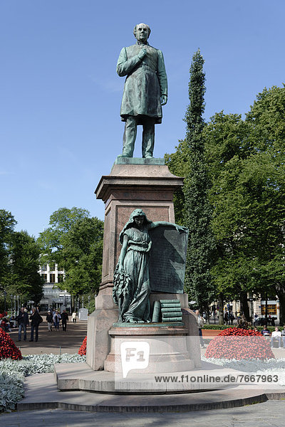 Eteläesplanadi Esplanade  Denkmal Johan Ludvig Runeberg