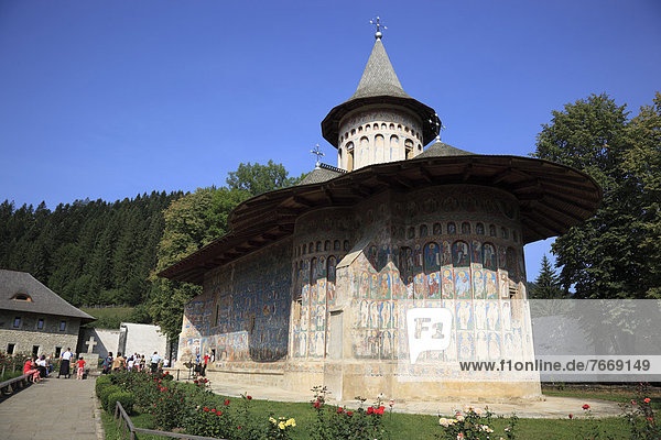 Kloster Voronet  Kirche Sf‚ntul Gheorghe  Heiliger Georg  Unesco-Weltkulturerbe  Rumänien  Europa