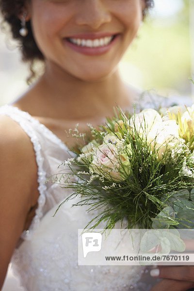 Blumenstrauß  Strauß  Portrait  Braut