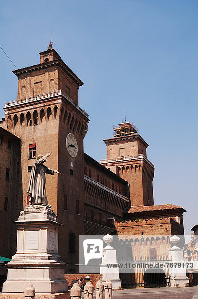 Palast Schloß Schlösser Monument Ferrara Italien