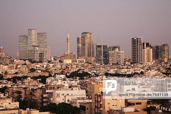 Skyline  Skylines  über  Ansicht  Naher Osten  Israel