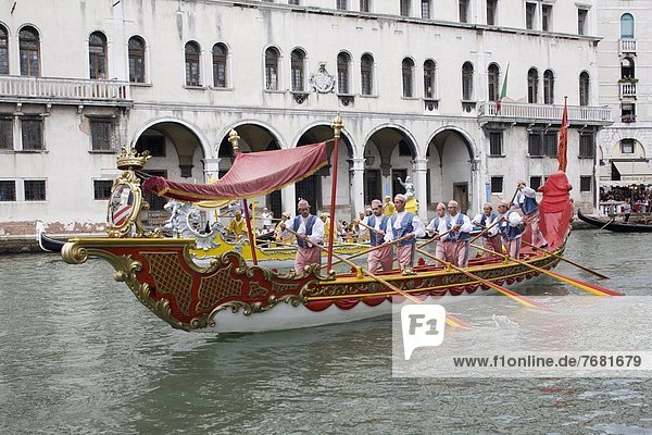 Europa  UNESCO-Welterbe  Venetien  Canale Grande  Italien  Regatta  Venedig