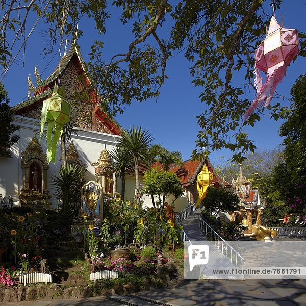 Thailand  Suthep Mount  Chiang Mai area  Doi Suthep temple  The original founding of the temple remains a legend and there are a few varied versions.                                                   