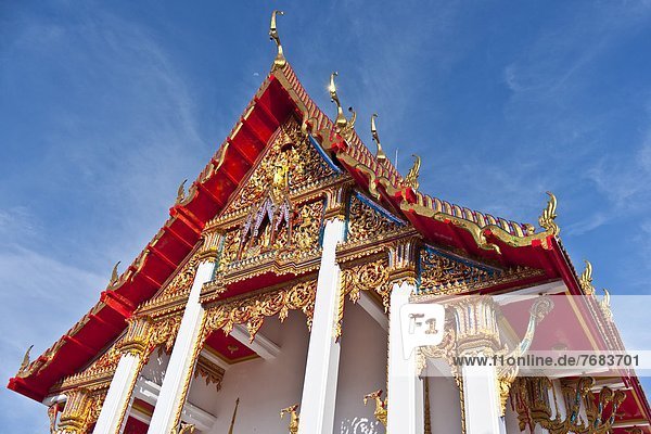Karon Beach  Buddhist Temple  Phuket Island  Phuket  Thailand  Southeast Asia  Asia