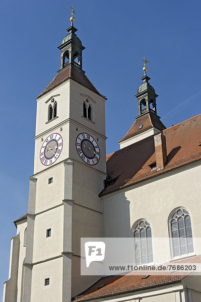 Neupfarrkirche  Regensburg  Oberpfalz  Bayern  Deutschland  Europa